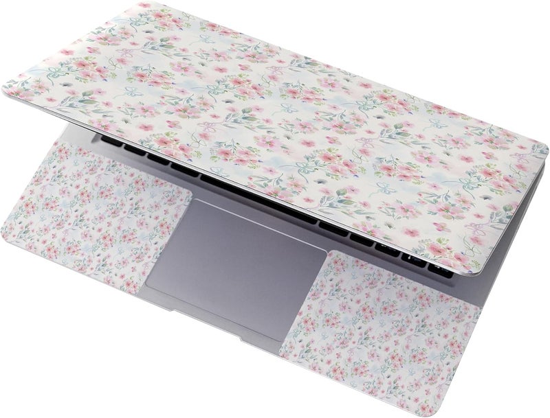 WINTOJO 11.6 13 13.3 14 15 15.6 inches Netbook Laptop Skin Sticker Decal Reusable Protector Cover Case for Laptop Notebook chromebook Pink Flowers W-NEK-48 - Image 4